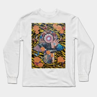 BUTTERFLY EFFECT Hamsa by Harriette Knight Long Sleeve T-Shirt